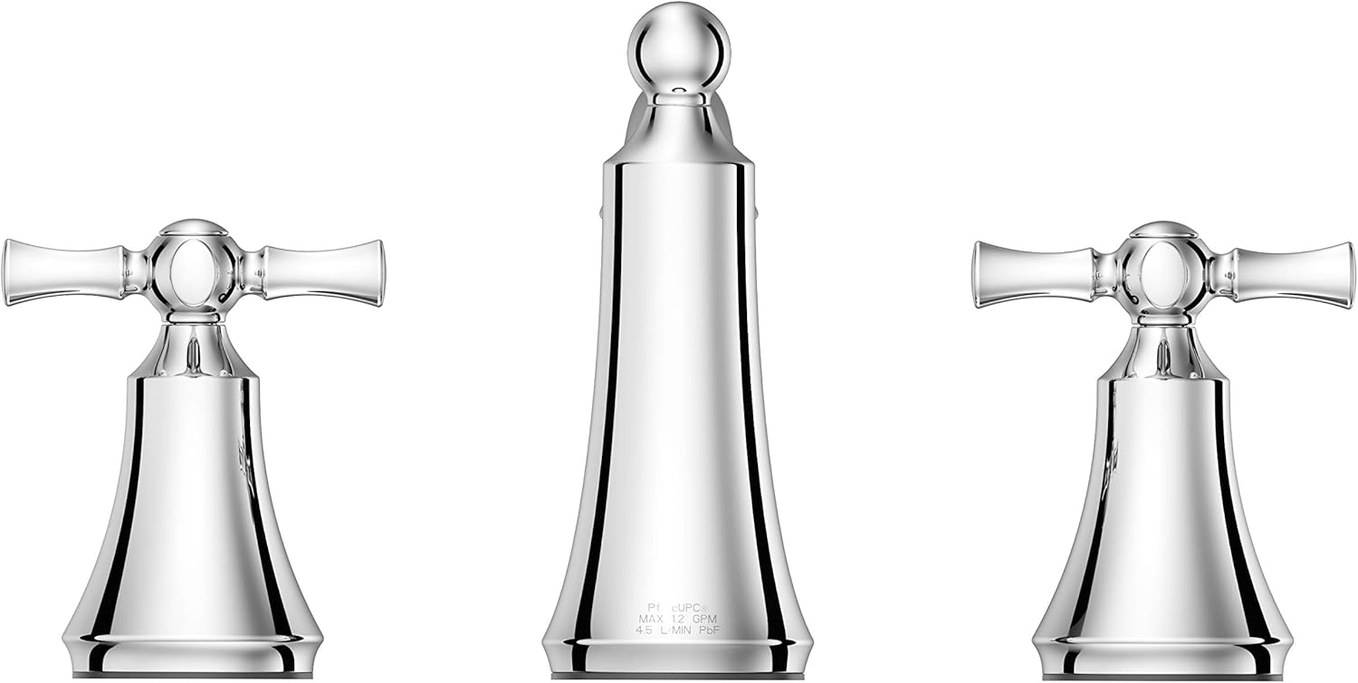 Pfister Lf049 Thrc Thurmont Widespread Bathroom Faucet With Cross Handles Polished Chrome Bathroom Fixtures Bathroom Sink Faucets Parts Urbytus Com