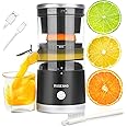 Citrus Juicer Machines Rechargeable - Portable Juicer with USB and Cleaning Brush for Orange, Lemon, Grapefruit（Update）