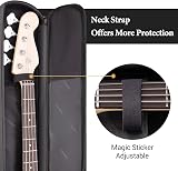 CAHAYA Electric Bass Case Gig Bag Backpack Padded 8mm Black CY0202-2 view 3