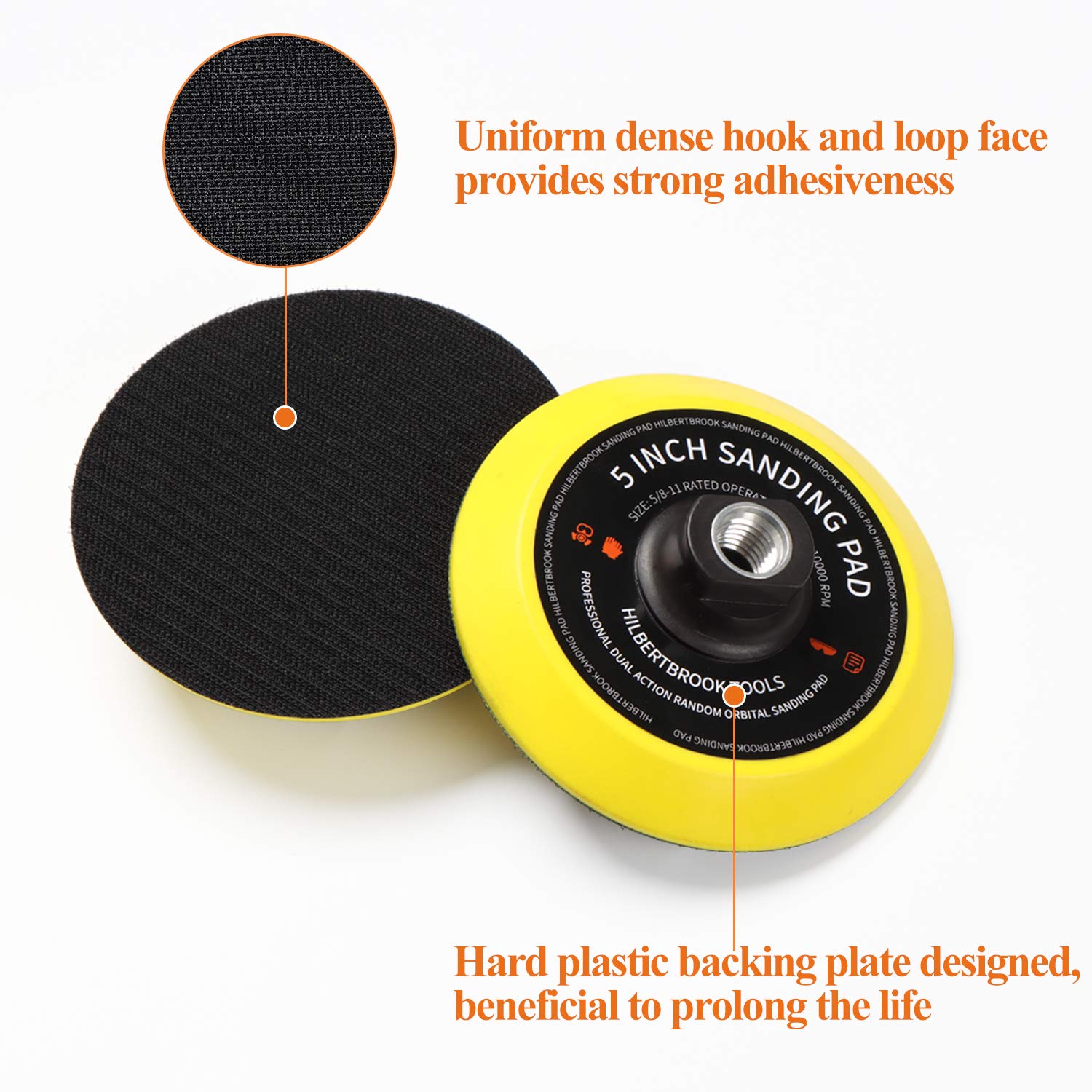 Mua 5 Inch Hook and Loop Backing Pad 5 Inch Backing Plate with 5/8-11 ...