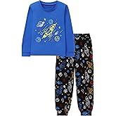 CARETOO Boys Pajamas Long Sleeve Top Long Pants Pajama Sets Kids Funny Prints Pjs 2 Piece Boy Sleepwear 3-12 Years