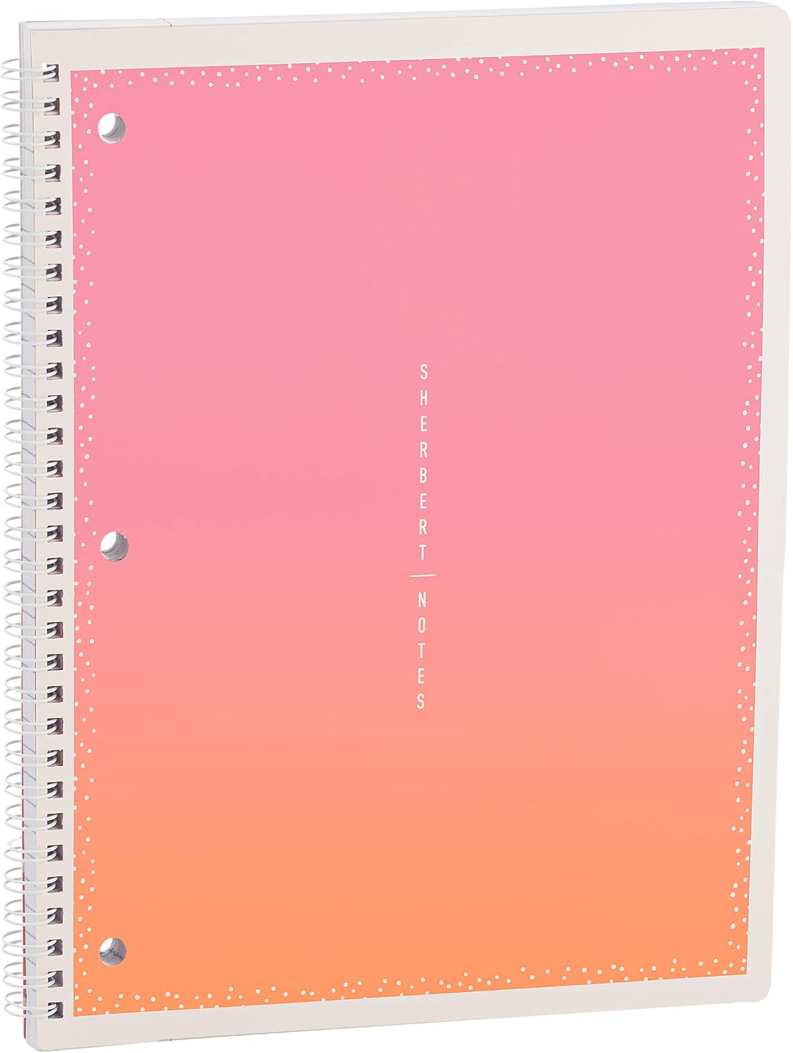 Uniquely Designed 1 Subject Notebook 10.5 x 8.5 College Ruled Paper Board Cover 80 Sheets Perfect for Kids School, Collages, Office and Home Use Sherbert Design Pink & Green (2 Pack) Emraw : Office Products