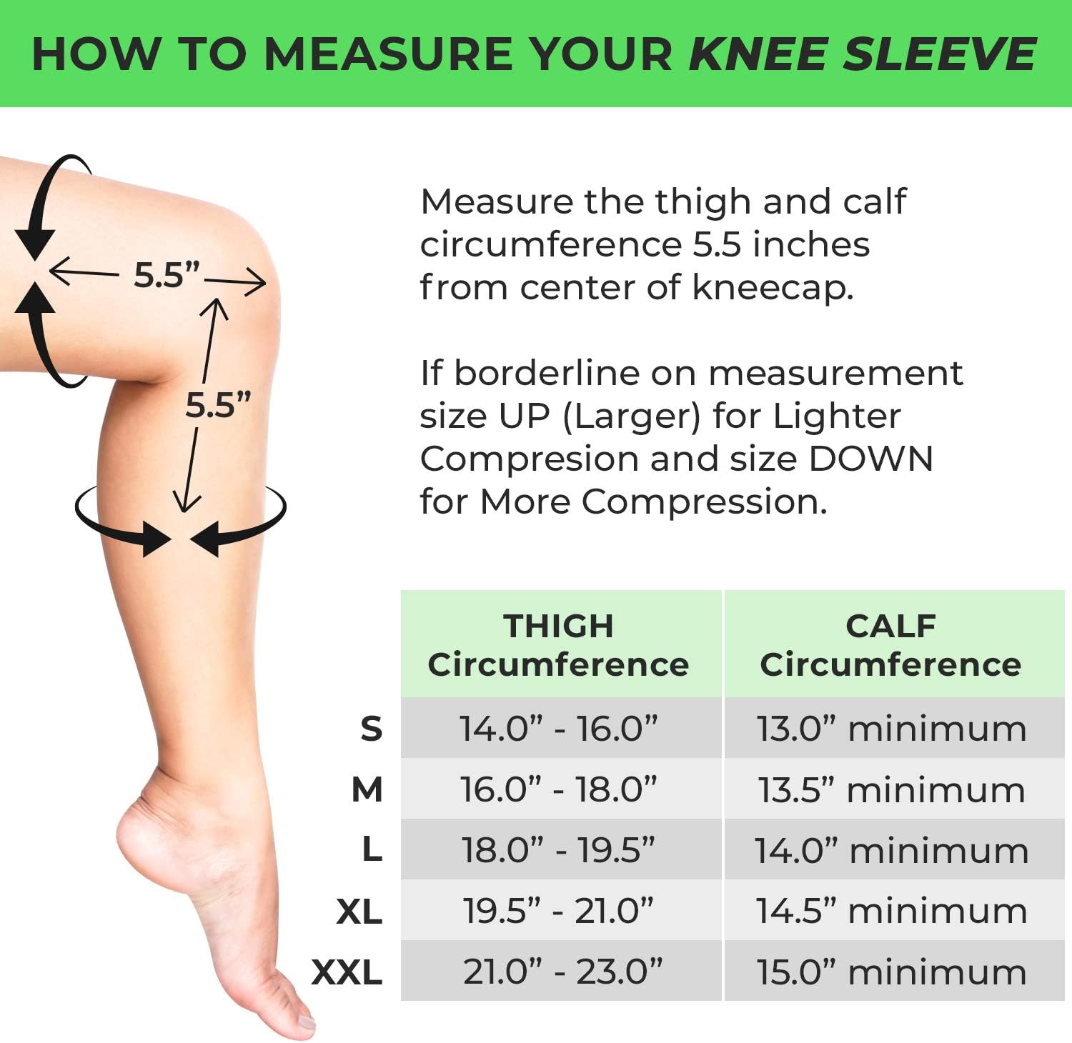 TechWare Pro Knee Compression Sleeve - Knee Brace for Men & Women with Side Stabilizers & Patella Gel Pads for Knee Support. Meniscus Tear, Arthritis, Joint Pain Relief. 5 Sizes. Single Pack: Sports & Outdoors