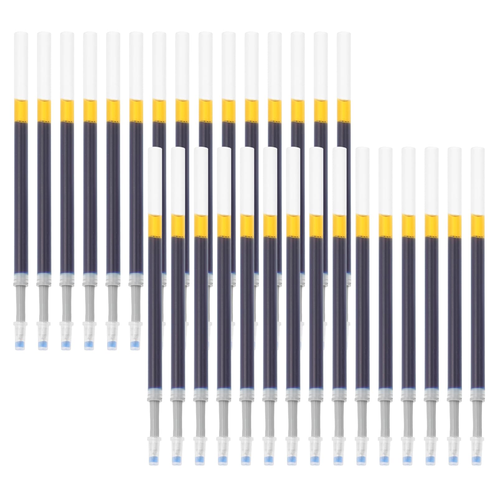 PATIKIL Retractable Gel Pen Refills, 30 Pack Blue Rollerball Gel Ink Pens Refills Bulk Set, 0.5mm Fine Point for Office Home Writing