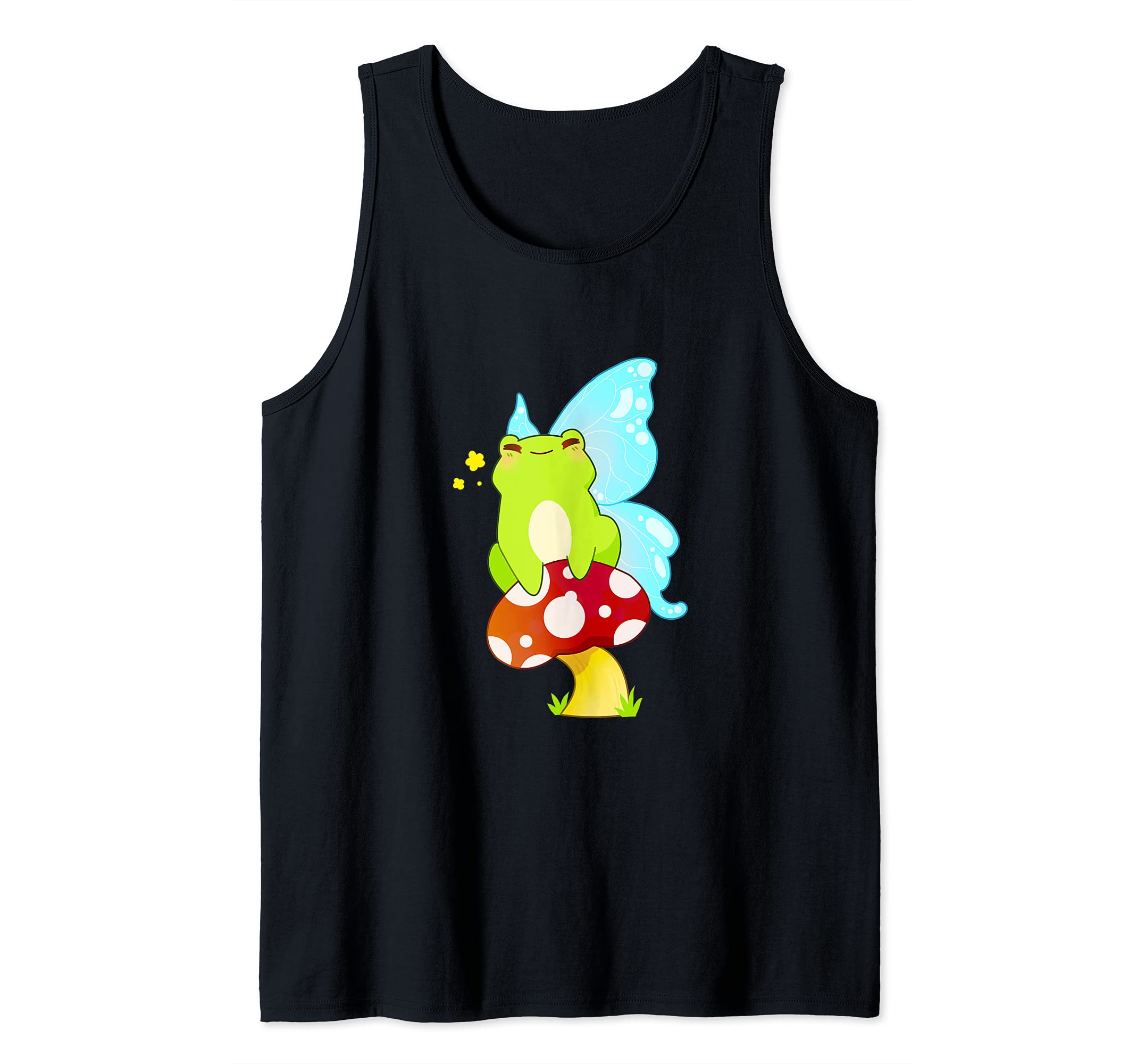 Fairy Frog Mushroom Cute Fairycore Cottagecore Aesthetic Tank Top