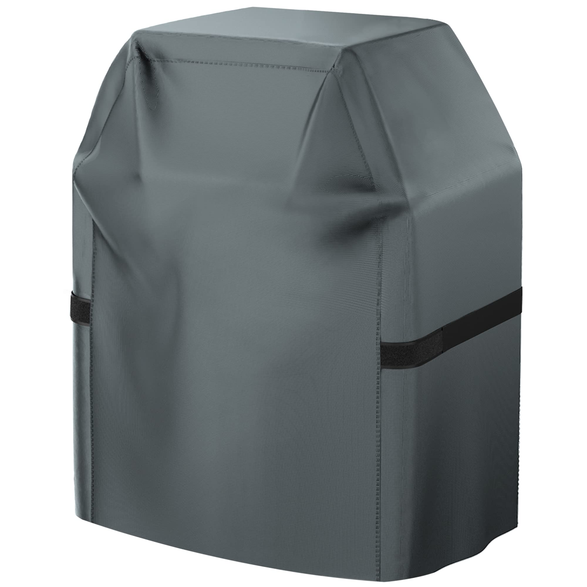 Photo 1 of BBQ Grill Cover, Waterproof, Weather Resistant, Rip-Proof, Anti-UV, Fade Resistant, with Adjustable Velcro Strap, Gas Grill Cover for Weber,Char Broil,Nexgrill Grills, etc. 32 inch, Gray