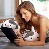 Mewaii Cute Cow Plush Pillow Kawaii White Cow Stuffed Toy 13 in view 6