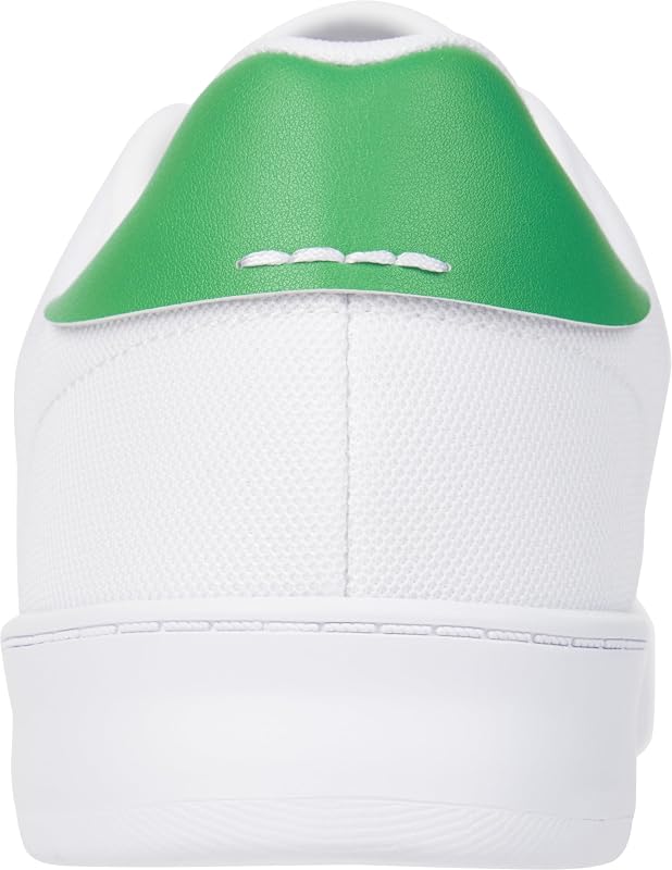 Court Cupsole Pique Textile Fm0fm04967, Sneaker con suola cupsole Uomo, Bianco White Olympic Green, 42 EU
