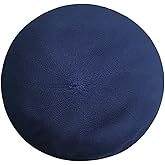 ZARSIO Summer French Beret Breathable Thin Beret Hat Solid Color Beanie for Women Lady