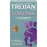 Trojan Ultra Thin Premium Lubricated Condoms - 12