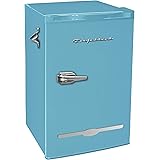 Frigidaire EFR376-BLUE 3.2 Cu Ft Blue Retro Bar Fridge with Side Bottle Opener