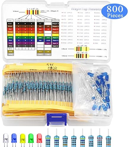 EDGELEC 100pcs 3.6K Ohm Resistors - 1/2 Watt (0.5W) Metal Film, ±1% Tolerance