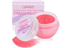 LASHVIEW Eyelash Extension Remover Cream, Rose Flavor Cream, Lash Remover for Lash Extensions,10g