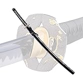 ZJLQYS 1060 High Carbon Steel Japanese Katana Samurai Sword Real Full Tang Cold Steel Katana Training Sword for Men and Women,40.9 in,Perfect for Collection, Display, Decoration