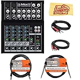 Mackie Mix8 8-Channel Compact Mixer Bundle with XLR