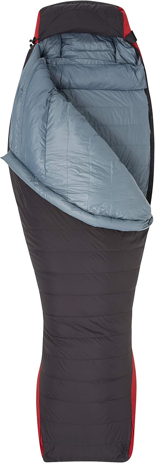 Amazon Com Mountain Warehouse Everest Down Sleeping Bag Mummy Shape For Winter Red Sports Outdoors
