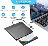 ZDYWAN USB 3.0 Type C External CD DVD Drive RW Writer Burner for Laptop Mac Win view 4