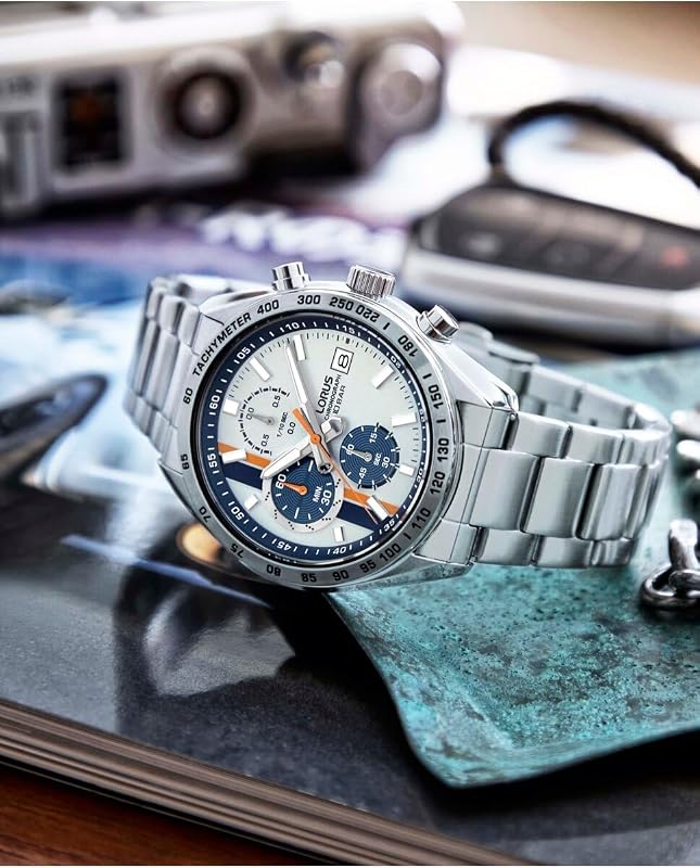 Orologio analogico da uomo con cinturino in acciaio inox RM399JX9