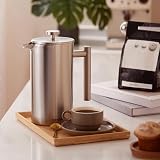 VonShef 12 Cup Cafetiere 1.5L Double Walled Stainless French Press view 2