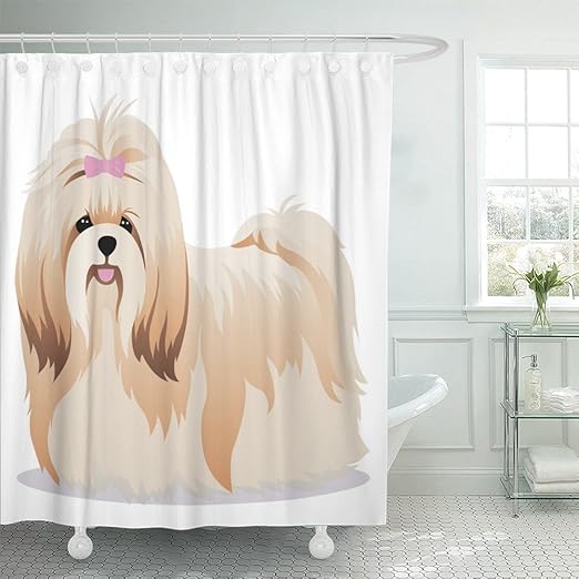Amazon Com Emvency 72 X72 Shower Curtain Waterproof Brown Animal