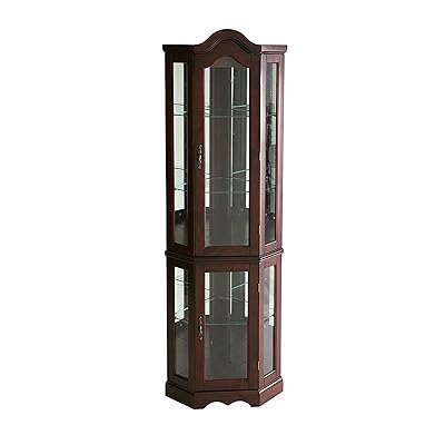McCoy Mahogany Lighted Display Custom Cabinet by