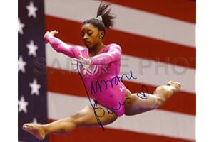 SPORTSPHOTOSUSA Simone Biles RIO Olympic Gold Medal 8x10 Signed Photo Reprint