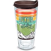 Tervis Adventure is Calling Made in USA Double Walled Insulated Tumbler Travel Cup Keeps Drinks Cold & Hot, 24oz, Classic