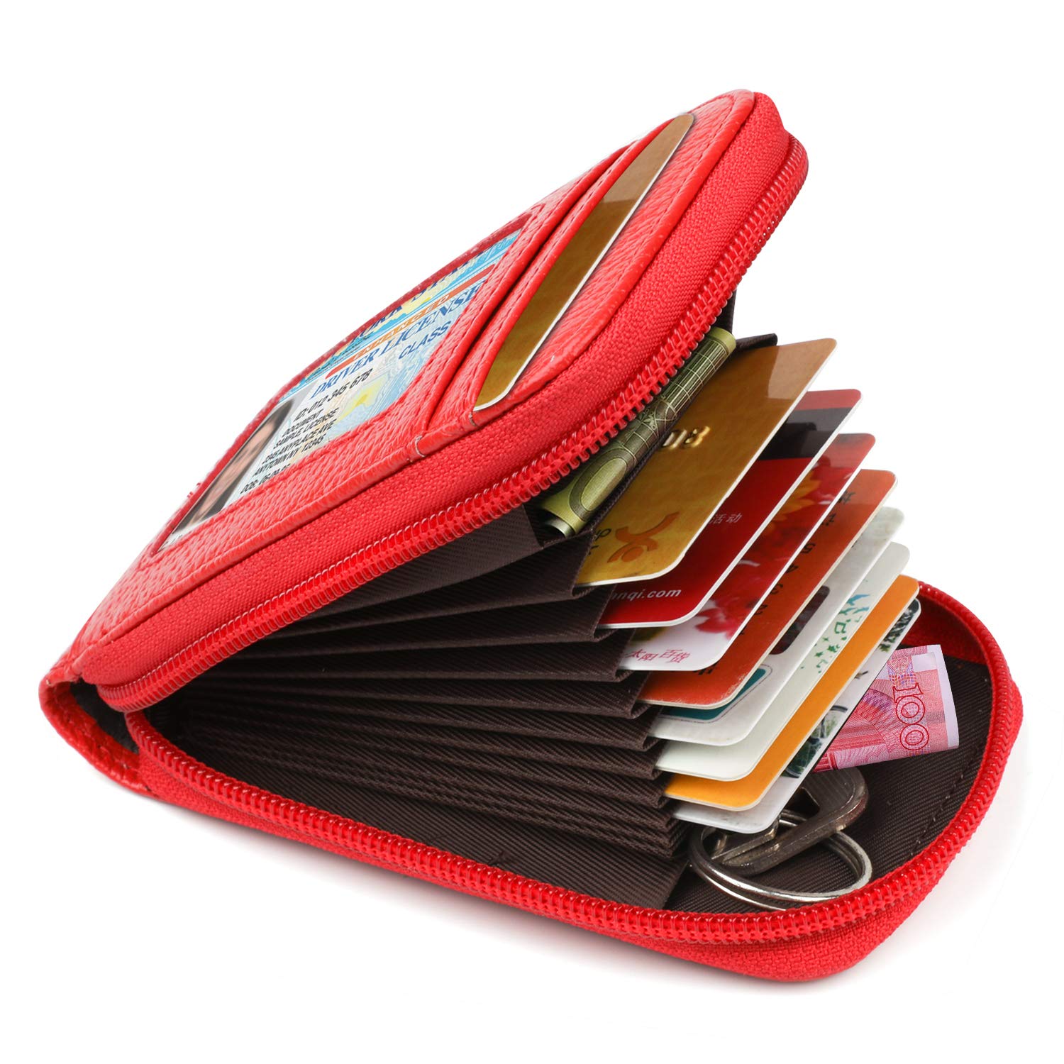 Tarjetero para Tarjetas de crédito Monedero Tarjetero Mujer con 12