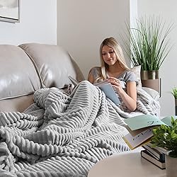 Clara Clark Cut Plush Fleece Throw Blanket - Twin
