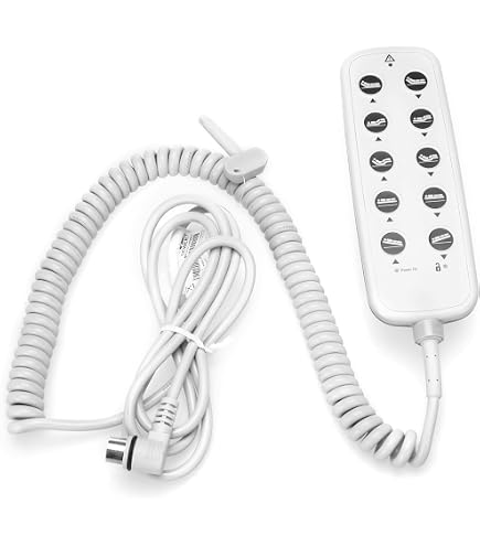 Dequn 6-Button 7-Pin Hospital Bed Remote Hand Control – Fits Drive Medical 15033 15235