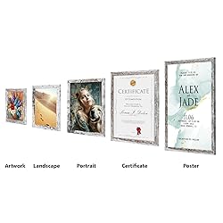 HORLIMER 8x10 Picture Frame Set of 15, Distressed