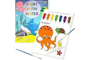 ALNETI Paint with Water for Toddlers Ages 1-3 3-5 - Water Coloring Books for Kids - Toddler Arts and Crafts for Boys - Girl Project for 2 4 3 Year Old - Watercolor Painting Book - Kid Art Supplies Craft Kit