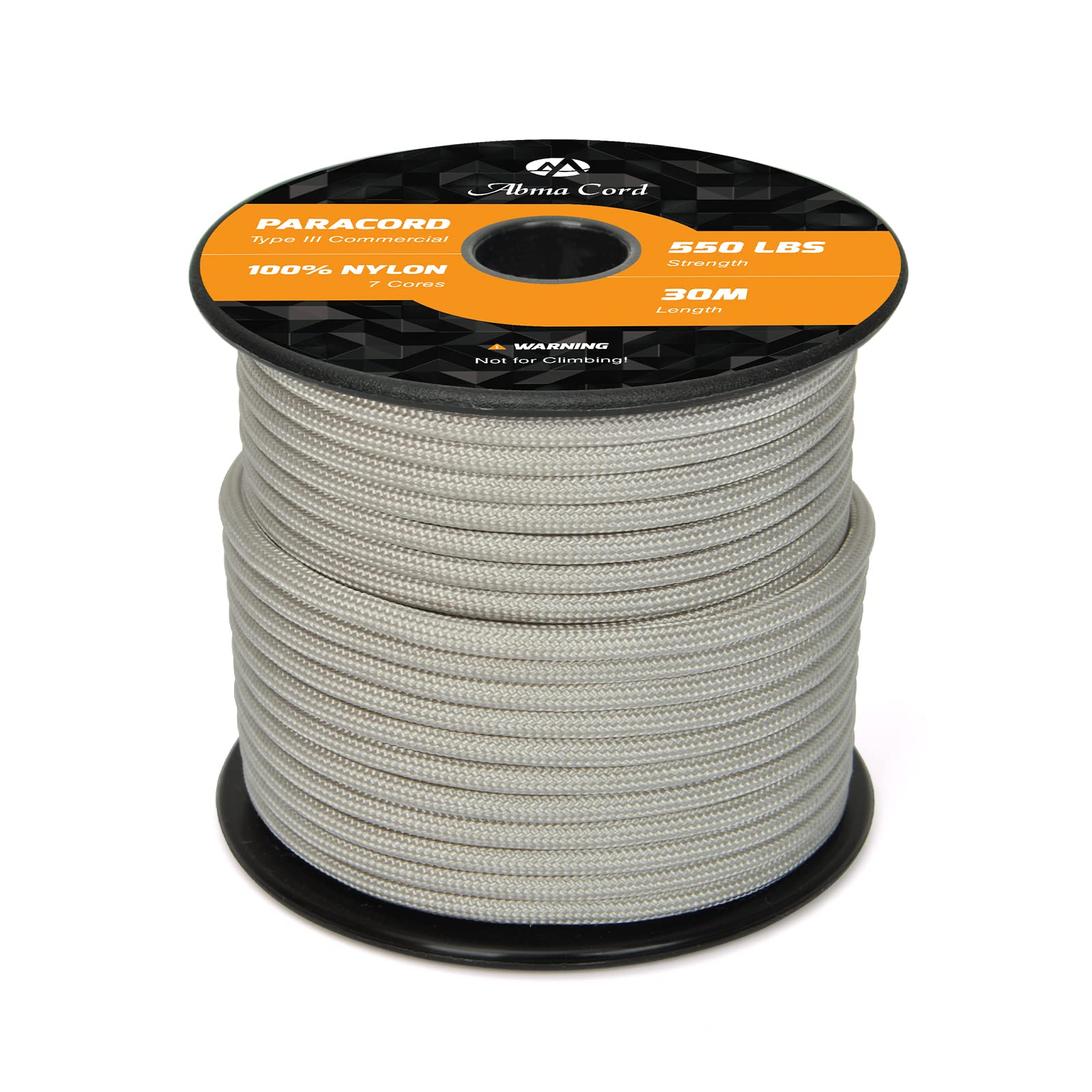 Abma Cord Paracord 550 4mm Nylon Rope Type III 7 Strands Parachute Cord - Max. 250kg (550lbs)