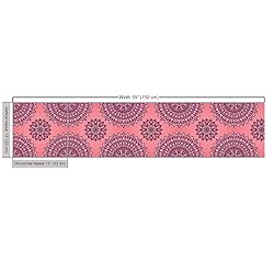 Ambesonne Purple Mandala Fabric by The