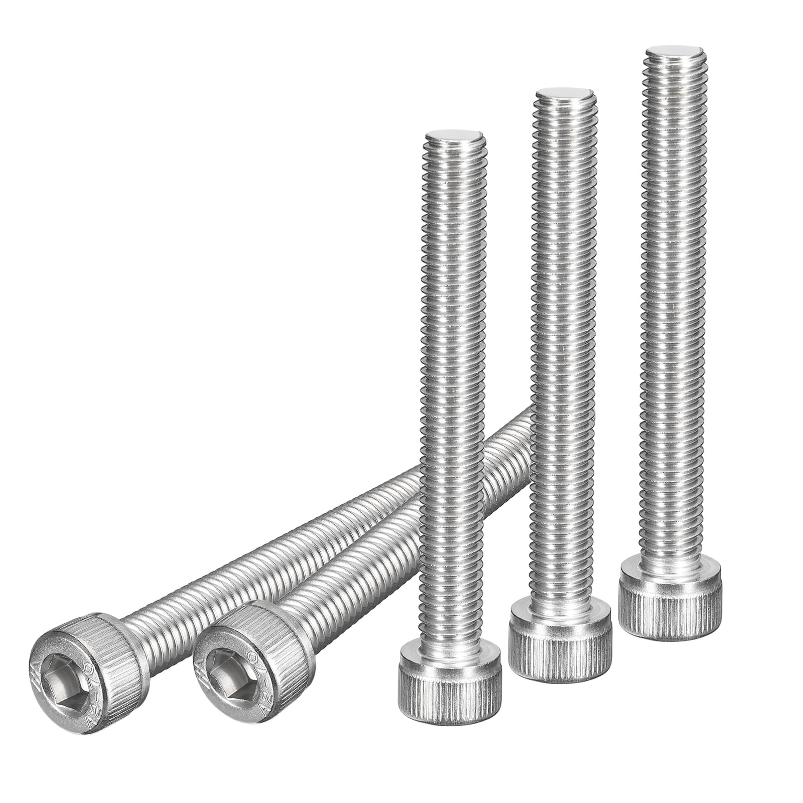 DTGN M8x65mm Socket Head Cap Screws Bolts, 10Pcs 304 Stainless Steel 18-8, Metric Machine Hex Socket Screw, Hex Drive, Bright Finish, UNC Coarse Thread Fully Threaded — image 1