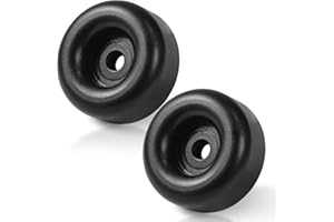 Kailund Trailer Ramp Door Rubber Bumpers 2 Pcs 2.5 Inch Trailer Door Bumper with 1.1 Inch Screw Holes, Round Trailers Gate Ru