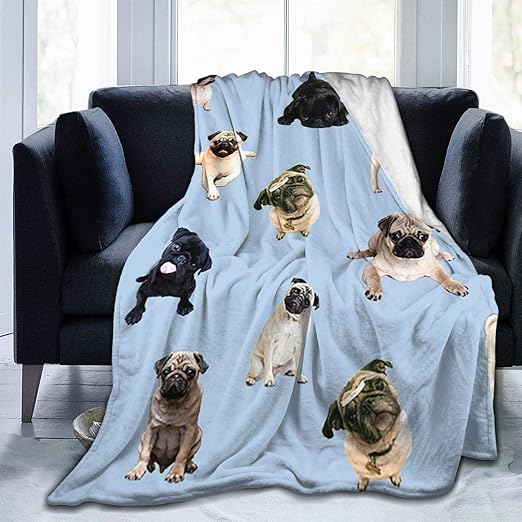 pug blanket amazon