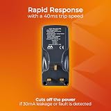 Masterplug Single Socket RCD Safety Adaptor Black view 4
