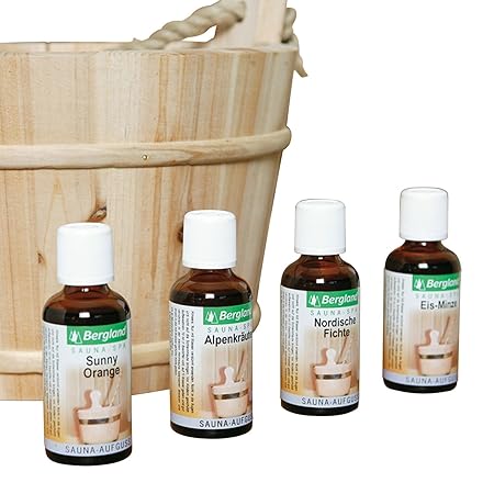 Bergland SAUNEN MIT SPASS Sauna-Aufguss-Set, 4 x 50 ml