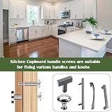 AMLOOPH M4 Cabinet Knobs Screws 50mm 30 Pack M4 Bolts for Wardrobe Drawer view 6
