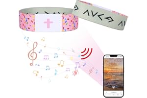 NIUYOU Christian Daily Bible Verse Bracelet,Bracelet that Speaks,Wearable Bible Verse Bracelets with NFC,Inspirational Bible Verse Religious Jewelry Gifts for Women Men Teens