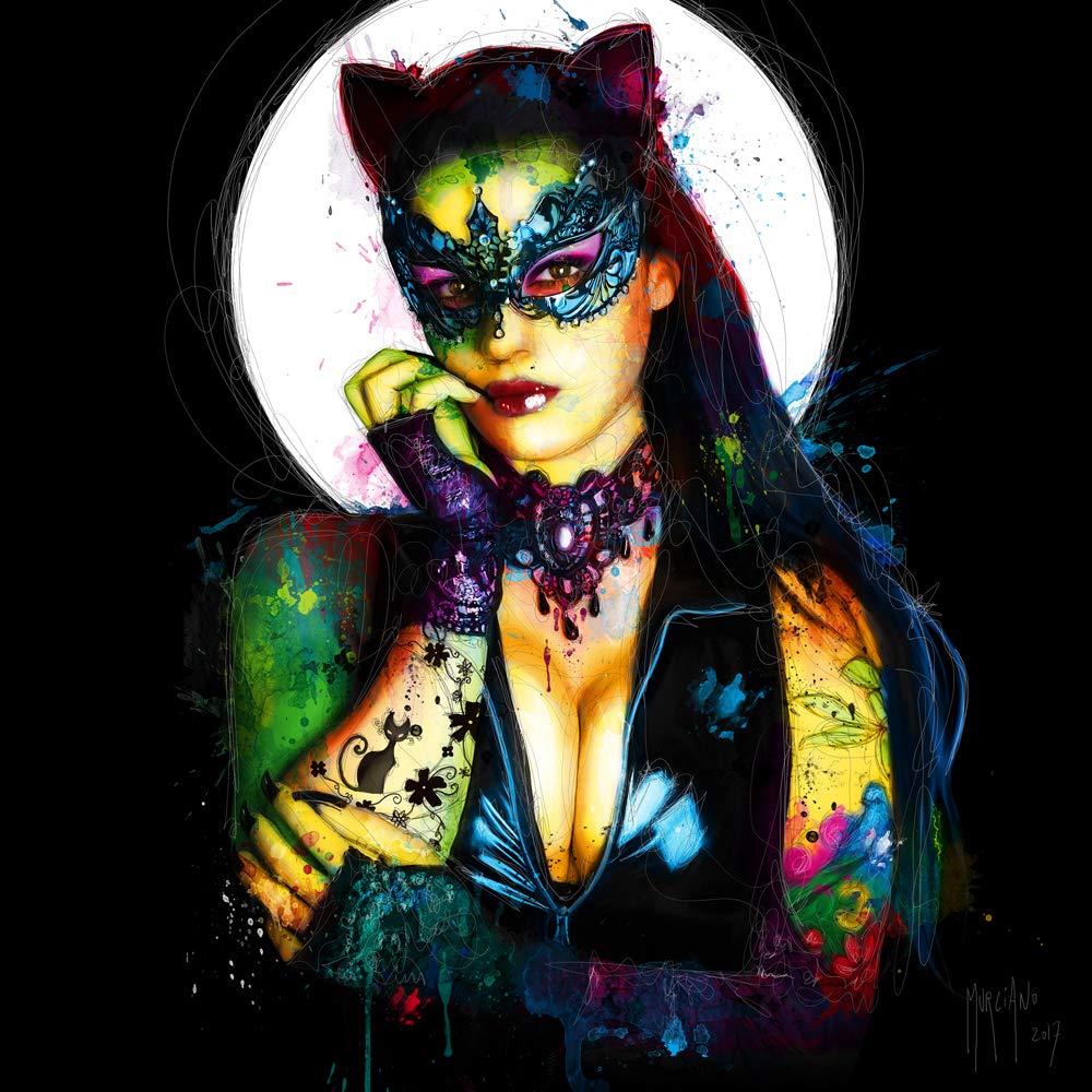 International Graphics - Finished Picture - Patrice, Murciano - ''Lady Cat''- 30 x 30 cm - Direct printing on acrylic glass