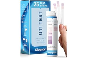 Diagnox Health UTI Test Strips for Women - Accurate Results in 2 Minutes - Urine Test Strips for Urinary Tract Infections, 25 Count