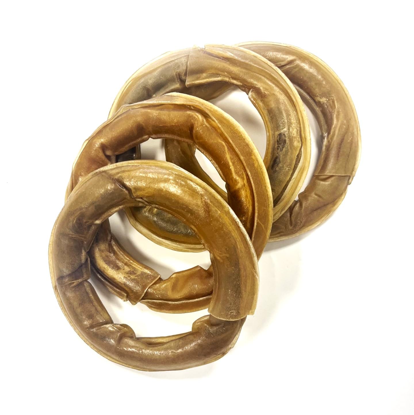 Rawhide Ring Large x 5 Natural Rawhide Dog Treats LODC