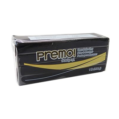 Sculpey Premo Art Clay, Black (PE1 5042)