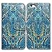 Bcov Case for iPhone 6s Plus/iPhone 6 Plus, Bcov Princely Paisley Wallet Leather Cover Case for iPhone 6 Plus/6S Plus