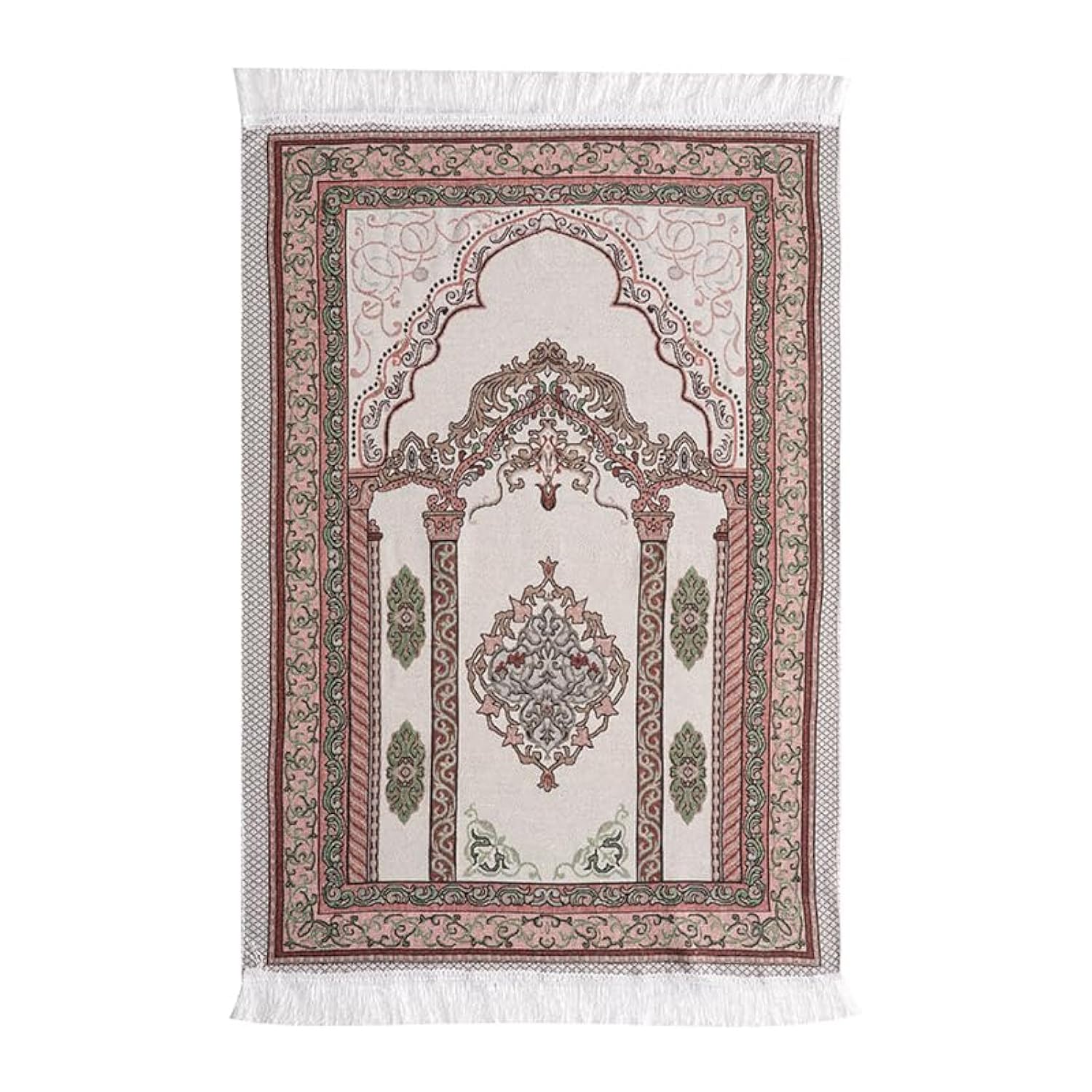 Risipu Muslim Prayer Rug,Portable Prayer Mat for Praying Men, Women, and Kids, Prayer Set, Prayer Rugs Islam,Eid Ramadan Gift,Soft and Luxury (S361)