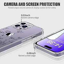 LUHOURI for iPhone 15 Pro Max Case with Screen