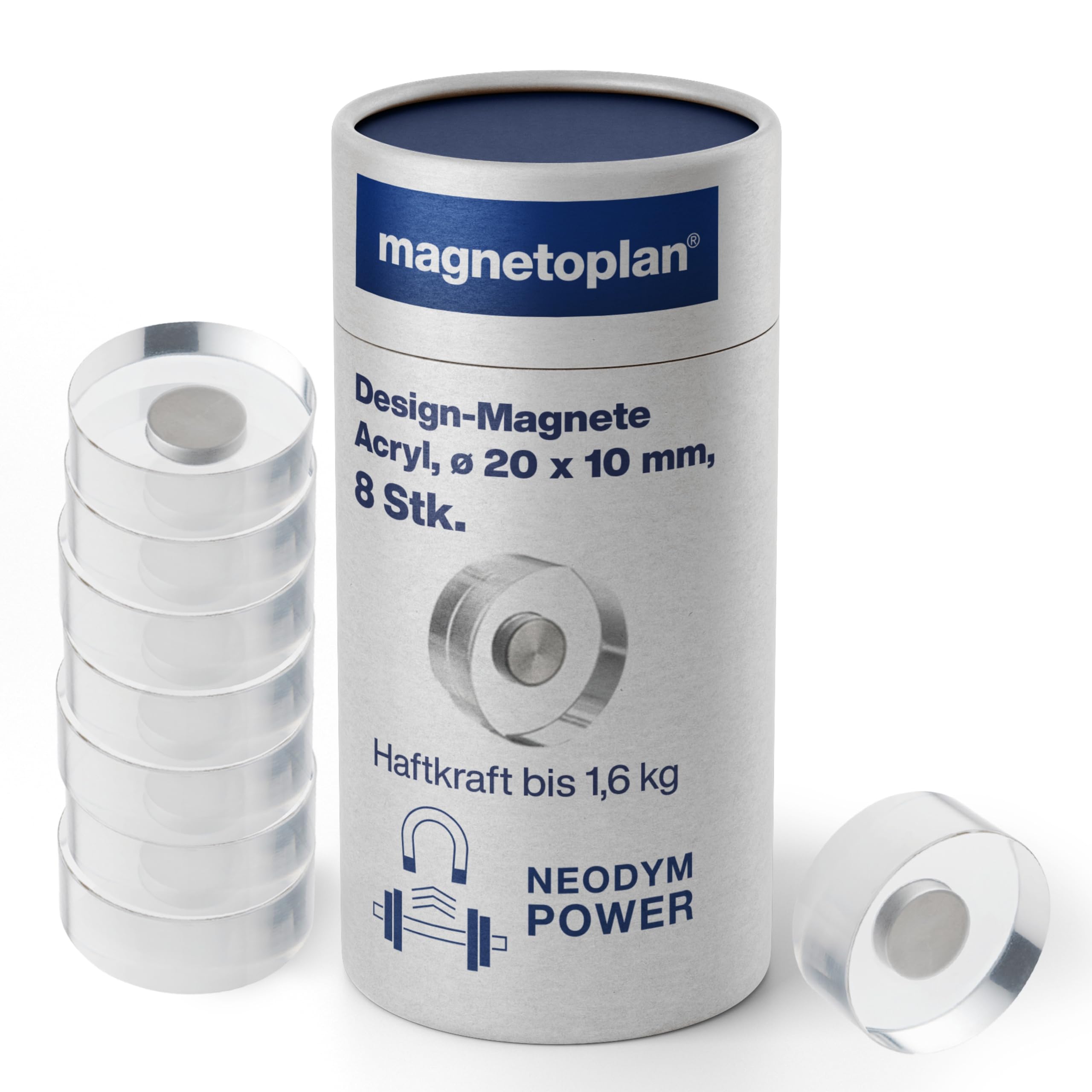 Magnetoplan Design Magnets Acrylic 20 mm