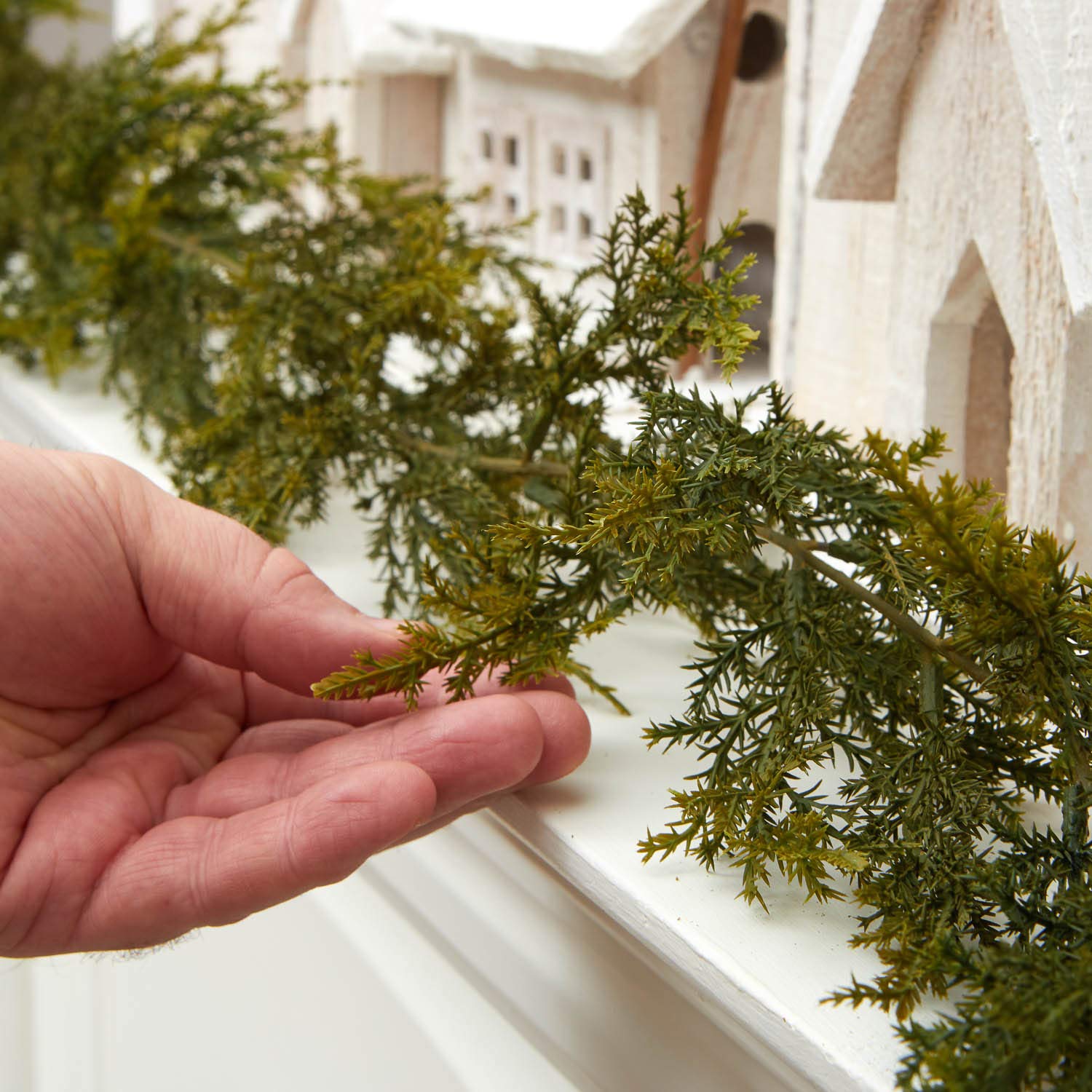 Factory Direct Craft 72" Realistic Artificial Vinyl Cedar Pine Green